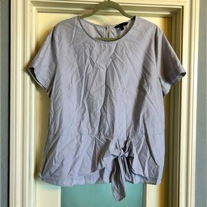 Banana Republic Pinstripe Blouse with Waist Tie